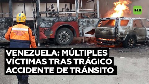 Al menos 14 muertos tras choque múltiple y explosión en una autopista de Caracas