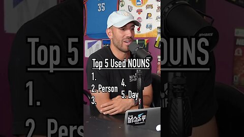 The TOP 5 MOST USED NOUNS!! Trying To Guess Them! #shorts #words #top5