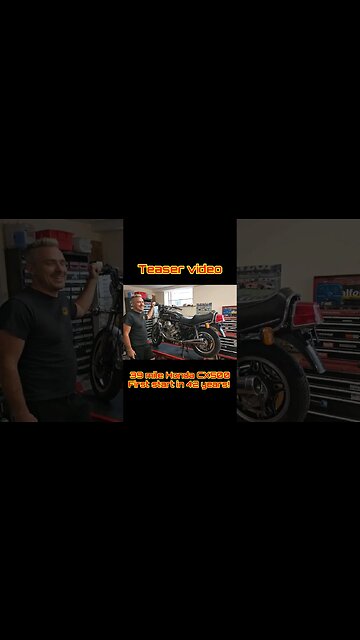 Barn find 39 mile Honda CX500 Not run in 42 years. Can we get it started? Teaser video.