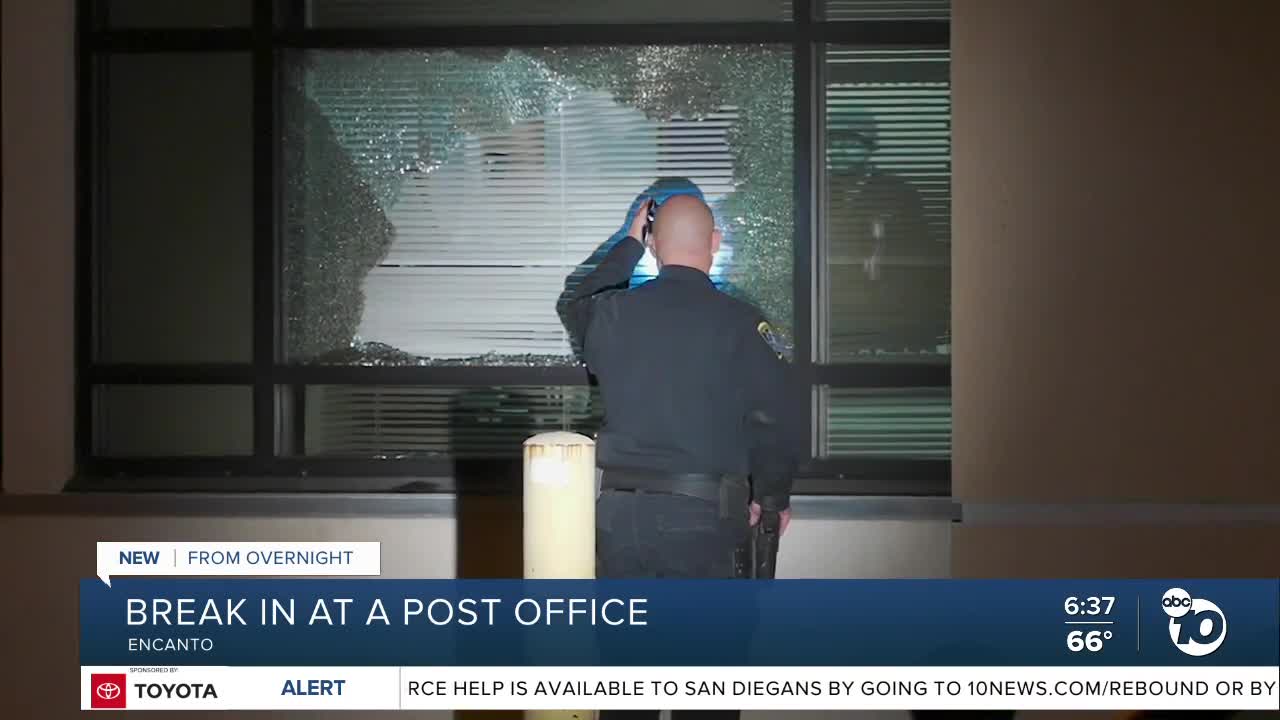 Police respond to break-in at post office in Encanto