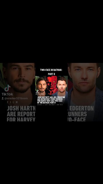 HARTNETT / EDGERTON as TWO-FACE BATMAN: PART II