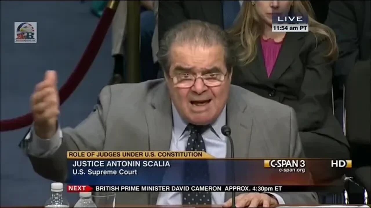 SCALIA:“WE’VE RAISED AN ENTIRE GENERATION WHO KNOW NOTHING ABOUT THE CONSTITUTION/GOVT. FUNDAMENTALS