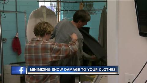 Minimizing snow and salt damage to your clothes