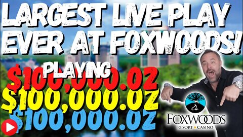 LIVE - MASSIVE WINNINGS from Foxwoods!