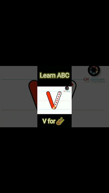 V for Violin | abc for toddlers | CH-Cartoon