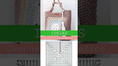 ideias de crochê com gráfico. #crochê #moda #crochet #ideias #arte