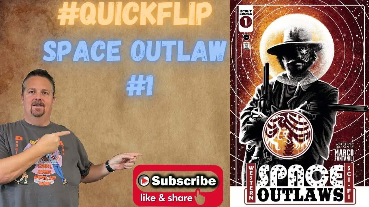 Space Outlaw #1 Scout Comics #QuickFlip Comic Book Review Marco Fontanili #shorts