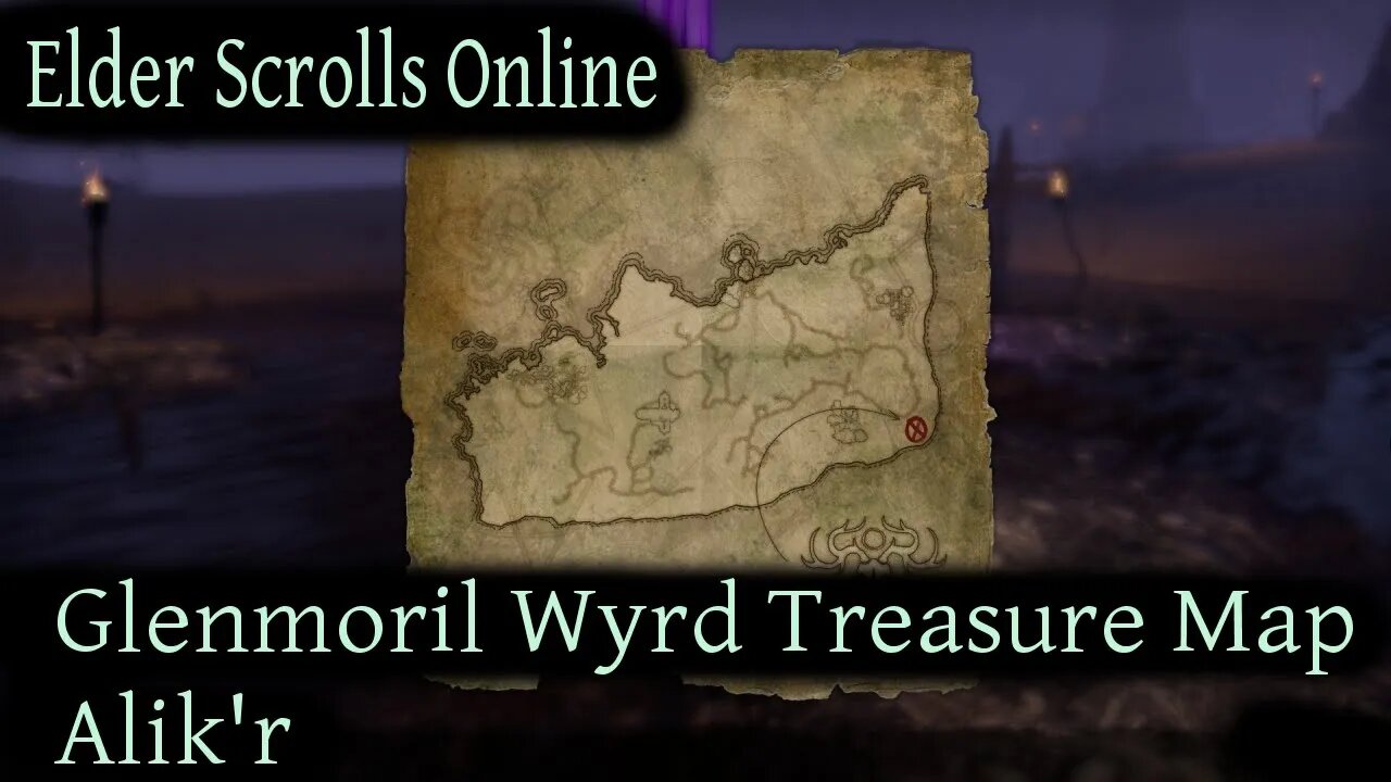 Glenmoril Wyrd Treasure Map Alik'r [Elder Scrolls Online] ESO