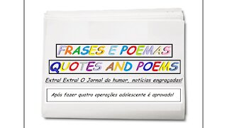 Notícias engraçadas: Após fazer quatro operações adolescente é aprovado! [Frases e Poemas]