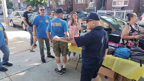 The #BacktoSchool2023 #BackToSchool Backpack Giveaway at PS 83 Annex 1840 Bogart Avenue Morris Park