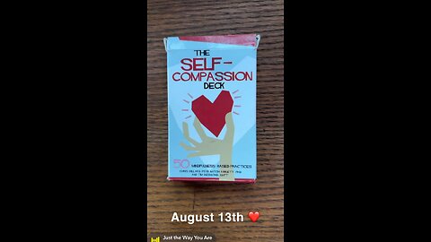 8/13/23 card: self-hug