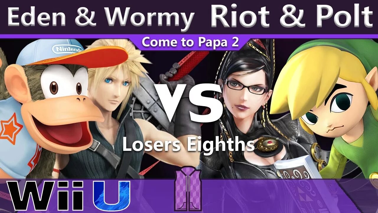 Eden & Wormy vs. Riot & Poltergust - Wii U Doubles Losers Eighths - CTP2