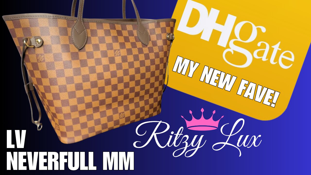 Perfect LV Neverfull DUPE. BEST ON DHGATE Damier Ebene MM - Link in Description