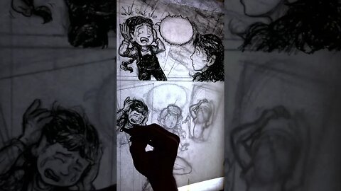 ✍️ Charcoal Drawing for Page 129 of Jane Smith: Wannabe Gladiator
