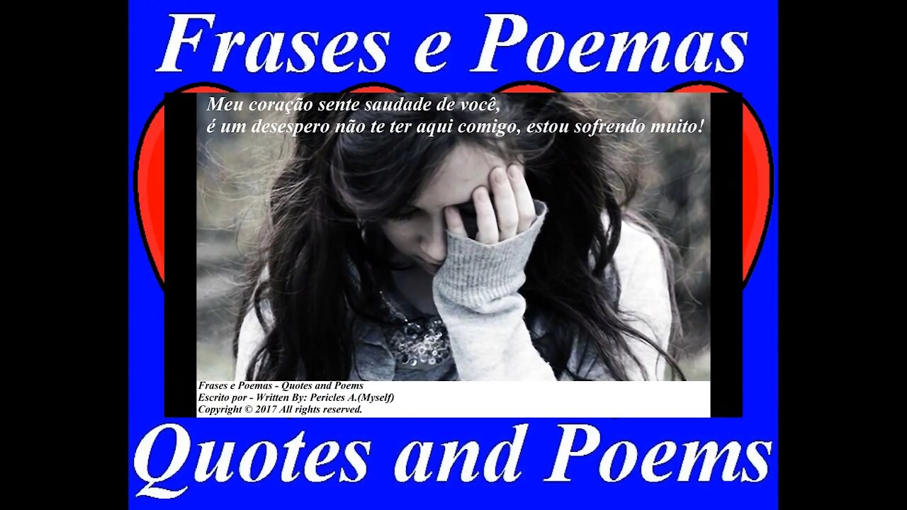 Meu coração sente saudade de você, estou sofrendo muito! [Frases e Poemas]