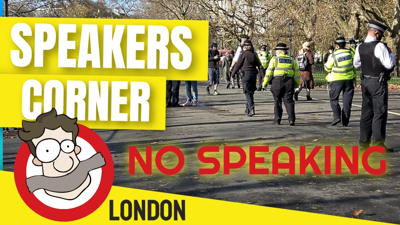 NO SPEAKING AT SPEAKERS CORNER, LONDON, ENGLAND - 15TH NOVEMBER 2021