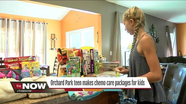 Orchard Park teen makes chemo care packages for kids