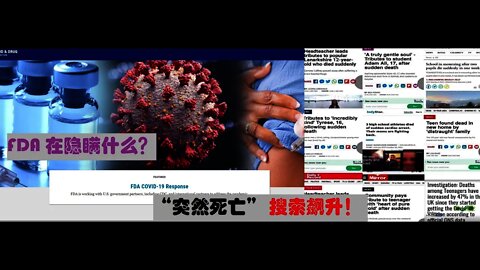 FDA打算花55年公布有关covid的疫苗数据；OSHA 暂时收手；维加诺大主教呼吁反全球主义联盟；突然死亡搜索飙升！ - 20211118