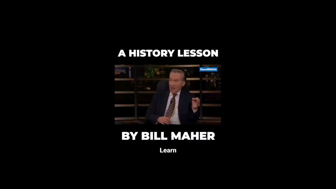 A History Lesson from Bill Mahr - Learn something