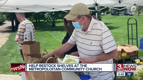 Food being collected for Metropolitan Community Church