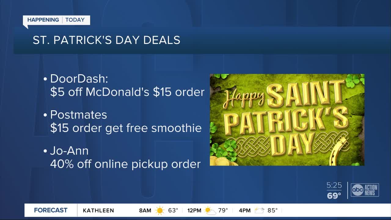 Restaurant and store deals for St. Patrick's Day