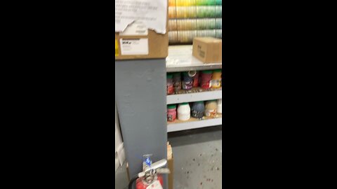 At work in the Home Depot paint department