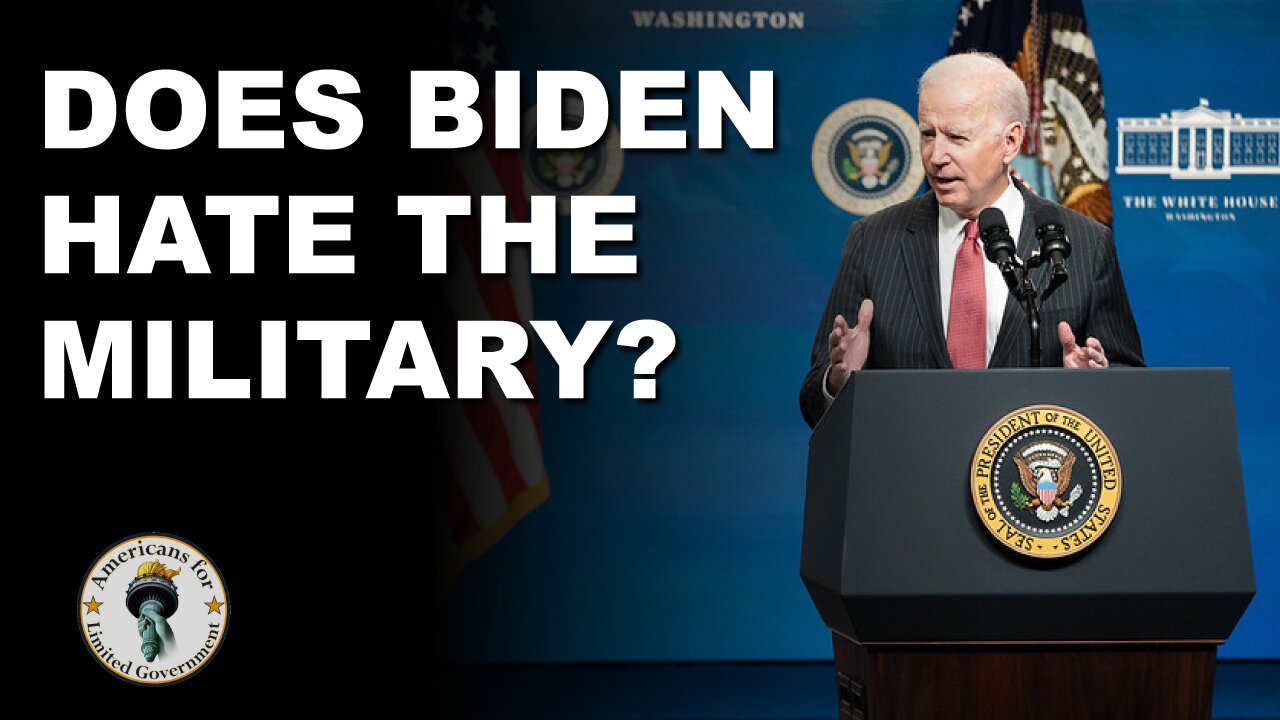 Does Biden Hate The Military?