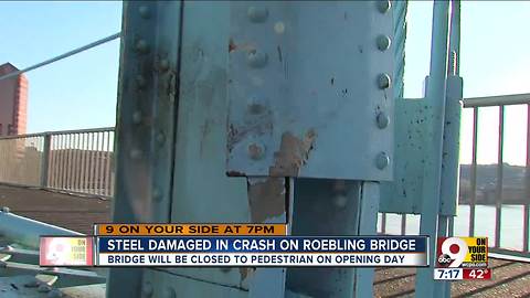 Roebling path closed on Opening Day