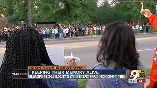 Unsolved homicides brings families together to hope, pray for answers