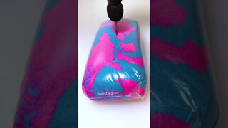 Plastic Wrapped Kinetic Sand Burrito ASMR #shorts #asmr #satisfying