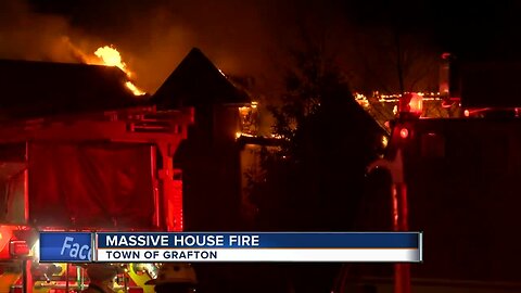 Fire Chief: House is 'total loss' after 3-alarm fire in Grafton