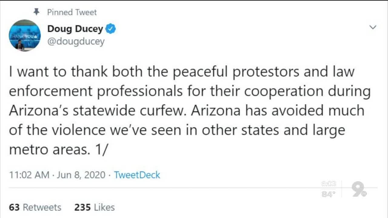 Ducey: Arizona curfew expires, will not be extended