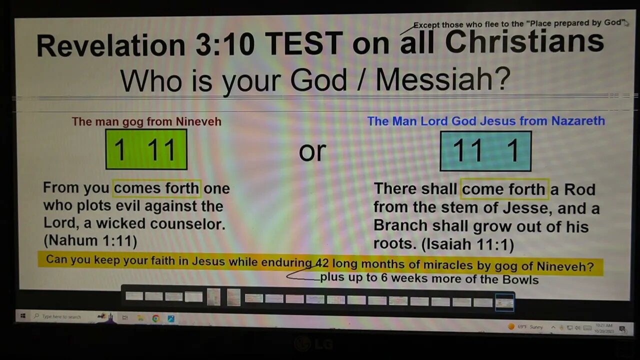 Revelation 3 verse 10 TEST on all Christians