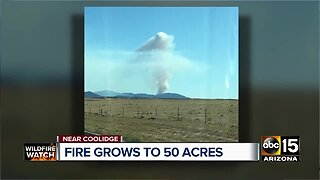 Johnson Fire burning south of Prescott