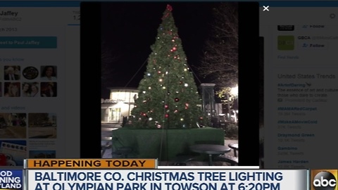 Christmas tree lightings scheduled in Maryland