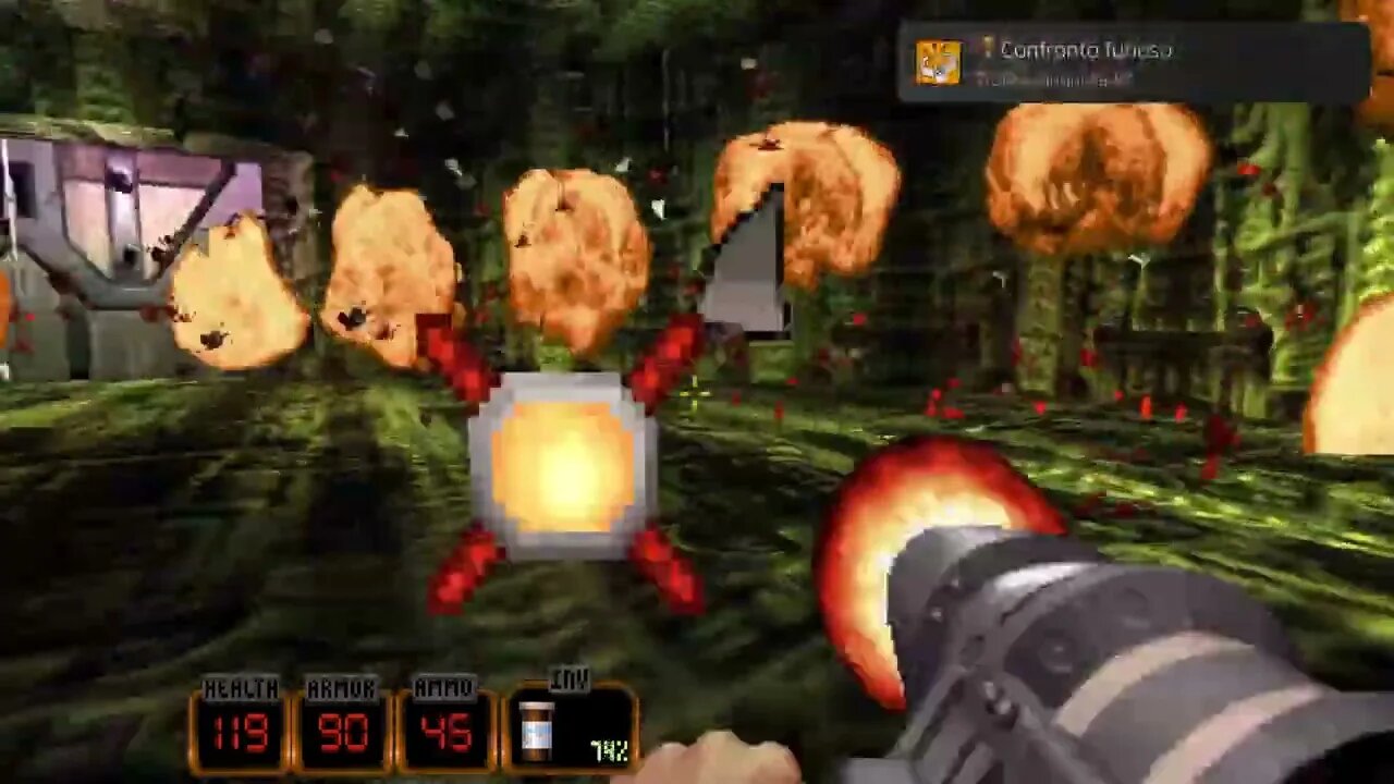 Confronto furioso - Mate 10 inimigos em 10 segundos sob o efeito de esteroides - Duke Nukem 3D