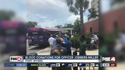 Blood donations needed to help wounded Fort Myers Police officer