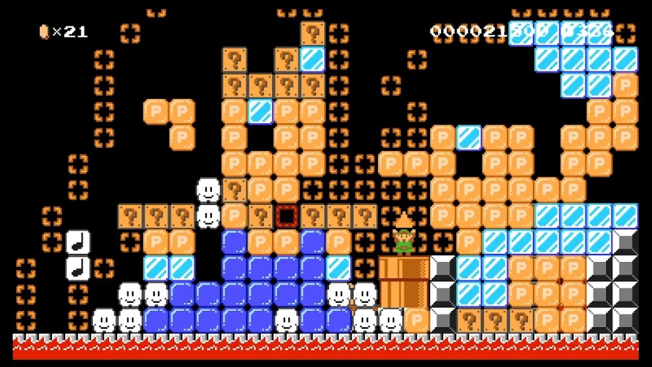 An Adventure of Link Levels in Mario Maker 2