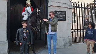 The Horse wants your coat #horseguardsparade