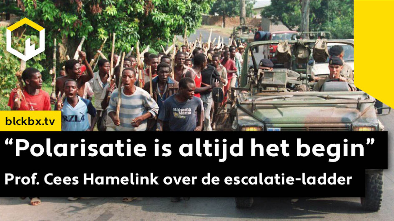 “Polarisatie is altijd het begin” Professor Cees Hamelink over het mechanisme van de escalatie-ladder