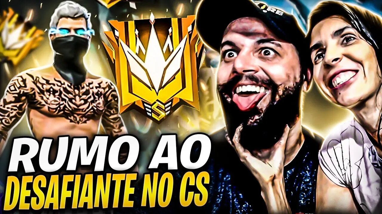 🔥FREE FIRE AO VIVO🔥RUMO AO DESAFIANTE NO CS 4X4 NOVA TEMPORADA🔥CÓDIGO DE EQUIPE🔥LIVE ON🔥