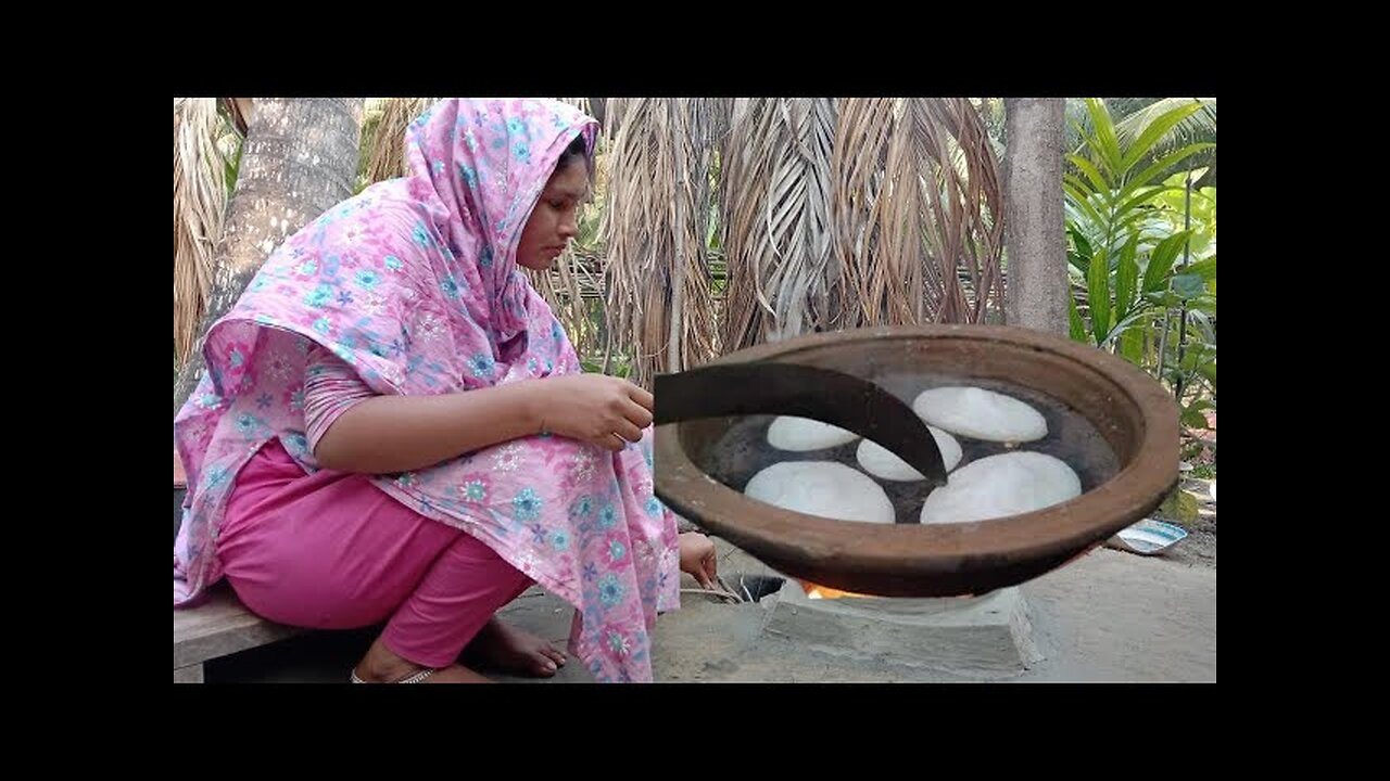 চিতই পিঠা খেজুরের গুড়ে ভেজানো _ Traditional Chitai Pitha with Date Molasses | Bengali Sweet Recipe