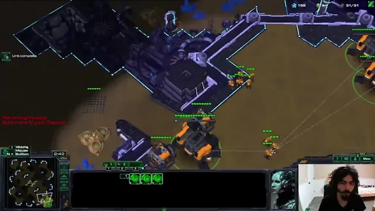 3 Rax marine vs proxy 2 rax reaper TvT (FPV/POV)