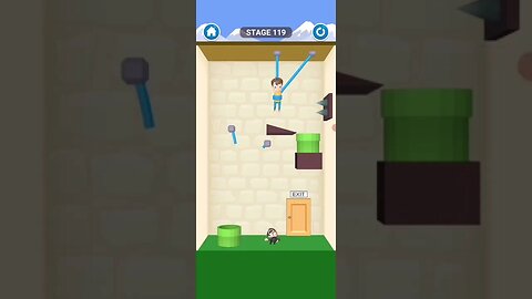 rescue cut rope puzzle 😎 #shorts