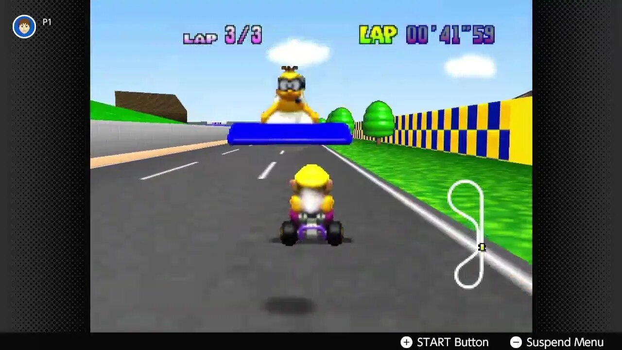Mario Kart 64 - Luigi Raceway Time Trial Gameplay (Nintendo Switch 64 Online)