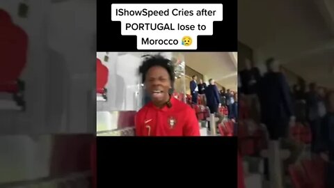 IShowSpeed Cries after PORTUGAL lose in the world cup😥🏆