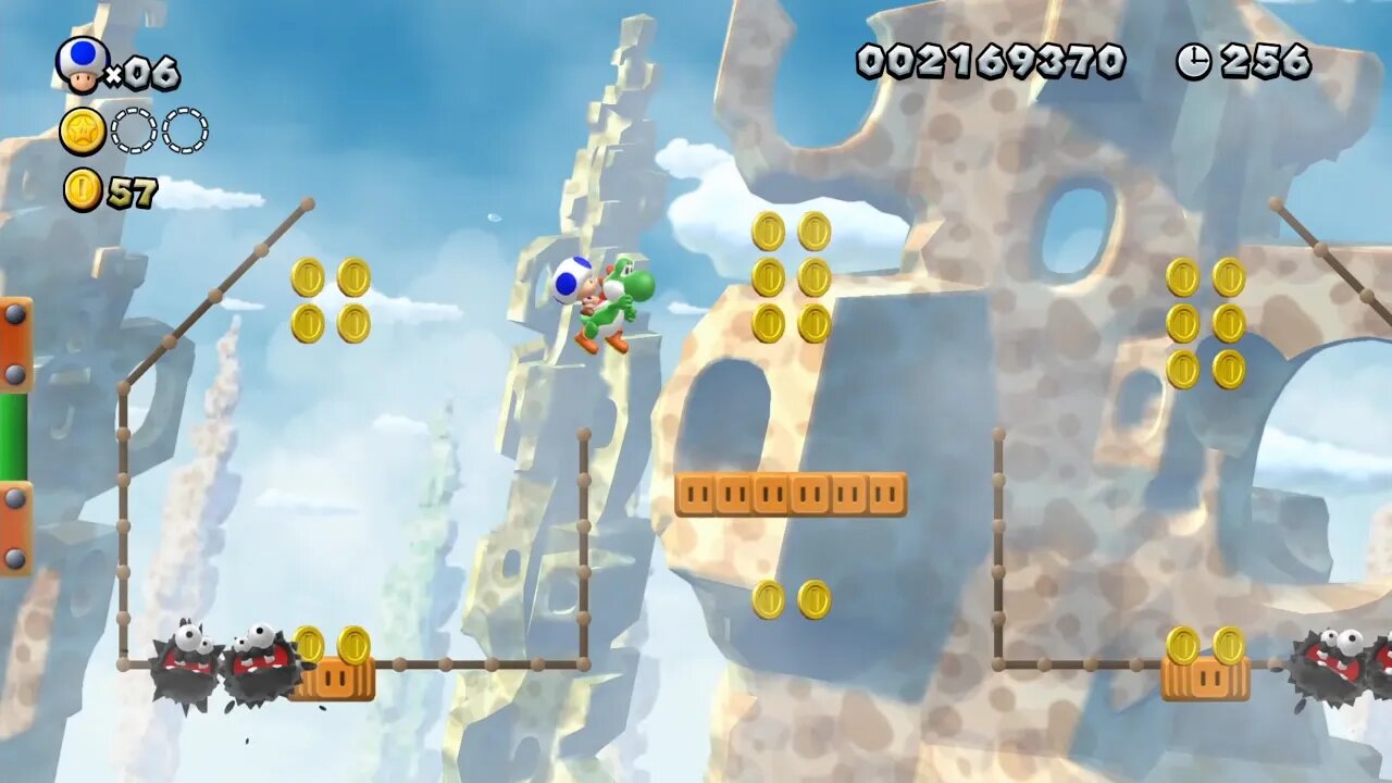 New Super Mario Bros. U Deluxe | Episode 44 - Rock Candy Mines-1 Fuzzy Clifftop