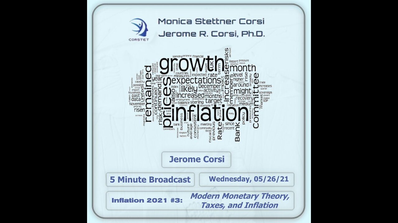 Corstet 5 Minute Overview: Inflation 2021 3 - Modern Monetary Theory, Taxes, And Inflation