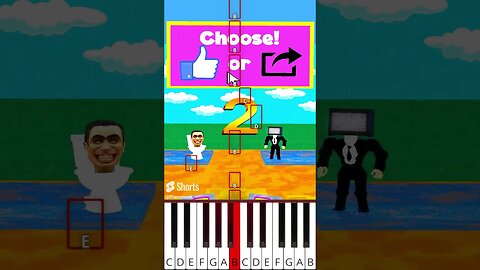 Help CAMERAMAN to choose between TVMAN and GMAN(@BigTastyAnimations)MrBeast - Octave Piano Tutorial