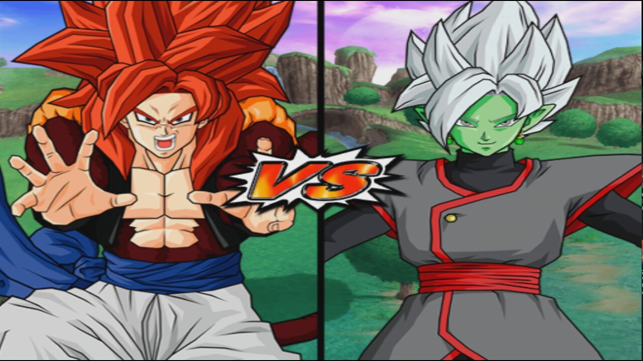 SSJ4 Gogeta VS Fused Zamasu - DBZ Budokai Tenkaichi 4